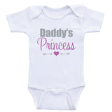 Cute Baby Girl Clothes "Daddy's Princess" One-Piece Baby Girl Shirts