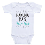 Funny Baby Clothes "Hakuna Ma's Ta-Tas" Baby One-Piece Bodysuits