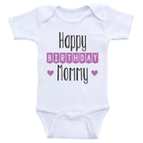 Birthday Baby Clothes "Happy Birthday Mommy" Cute Birthday Baby One Piece