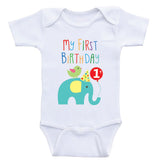 1st Birthday Baby Clothes "My First Birthday" Cute Birthday Baby One-Piece Shirts