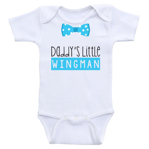 Baby Boy One-Piece Shirts "Daddy's Little Wingman" Baby Boy Clothes