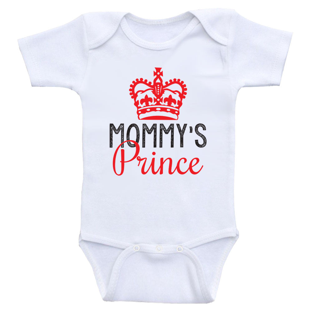 Baby Boy Clothes "Mommy's Prince" Cute Baby Boy One Piece Shirts