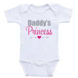 Cute Baby Girl Clothes "Daddy's Princess" One-Piece Baby Girl Shirts