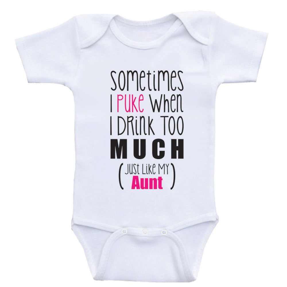 Aunt Baby Shirts "Just Like My Aunt" Funny Aunt Baby Clothes