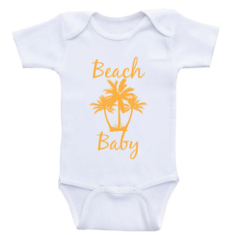 Beach Baby Clothes "Beach Baby" Cute Baby One Piece Shirts