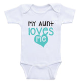 Sweet Baby Clothes "My Aunt Loves Me" Cute One-Piece Baby Shirts