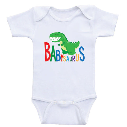 Baby Clothes "Babysaurus" Cute Gender Neutral Baby Shirt Bodysuits