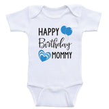 Baby Birthday Clothes "Happy Birthday Mommy" Mom's Birthday Baby Shirts