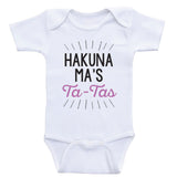 Funny Baby Clothes "Hakuna Ma's Ta-Tas" Baby One-Piece Bodysuits