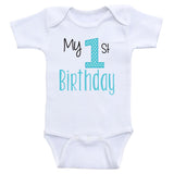 Birthday Baby Clothes "My 1st Birthday" One Piece Birthday Baby Bodysuits