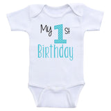 Birthday Baby Clothes "My 1st Birthday" One Piece Birthday Baby Bodysuits